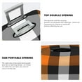 thumbnail image 5 of Kdxio Orange Plaid Pattern Luggage Cover for Travel,Elastic and Durable,Fits 18-32 Inch,Anti-Scratch Suitcase Protector, 5 of 9