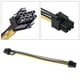 thumbnail image 5 of Adaptador de corriente de 6 pines a hembra (6 2), cable para tarjeta gráfica de video GPU, cable de alimentación 1 PC, 5 of 6