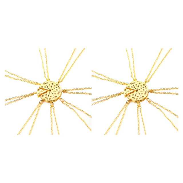 Sonducket Collar de queso Joyas Aleación Cuello Decoración Colgantes Amistad Collares portátiles Suministros Regalos para novia Type1 NO1 Sonducket CBP076327