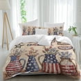 thumbnail image 2 of Farmhouse 4th of July Bedding 3 Piece Duvet Cover Set Full Size, American Country Star Botanical Soft Microfiber Comforter Cover with Zipper Closure & Pillowcases, Wrinkle & FadeResistant Quilt Cover, 2 of 9