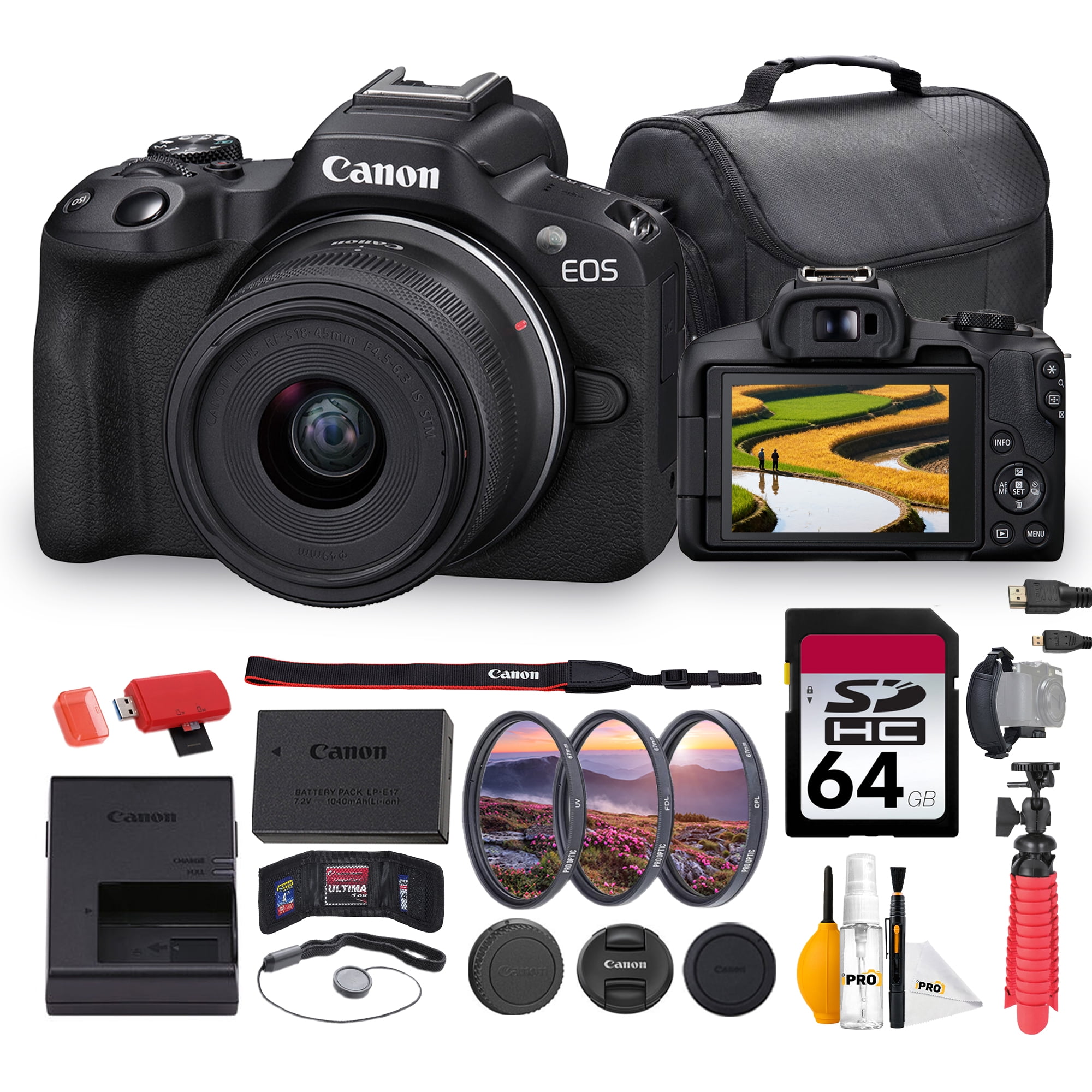 Professional Nikon D5600 DSLR Camera Kit with 18-55mm Lens, 2x