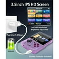 thumbnail image 4 of Miyoo Mini Plus,Retro Game Console with 64G TF Card,Support 10000+Games,3.5-inch Portable Rechargeable Open Source Game Console Emulator with Storage Case (Purple), 4 of 6