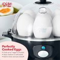 thumbnail image 4 of Rise By Dash Egg Cooker: 7 Egg Capacity Electric Egg Cooker for Hard Boiled Eggs, Soft Boiled Eggs, Poached Eggs with Auto Shut Off Feature - Black, 4 of 5