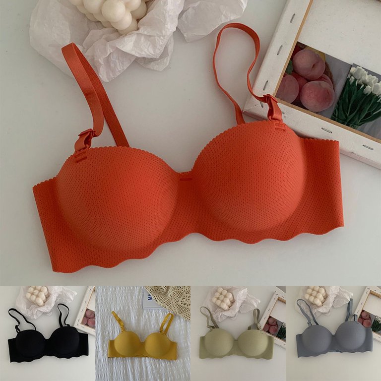 ALSLIAO Womens Sexy Half Cup Bras Detachable Shoulder Strap Push