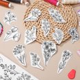 thumbnail image 4 of MOVTOTOP 2 Sheets Embroidery Patterns Stabilizers Water Soluble Fabric Backing Embroidery Floral Patterns Stencils, 4 of 7
