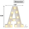 thumbnail image 3 of LED Marquee Letter Lights Sign, Light Up Alphabet Letter for Home Party Wedding Decoration A, 3 of 5