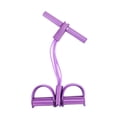 thumbnail image 2 of Ethern Foot Pedal Resistance Band Exercise Band Multifunction Full Body Workout Elastic Purple Four Tube, 2 of 9