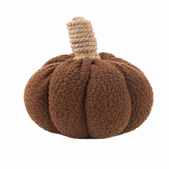 Sherpa Pumpkin-Shaped Accent Pillow