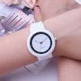 thumbnail image 4 of Wrist Watch Quartz Analog Convenient Alloy Round Dial Analog Student Watch for Girls, 4 of 7