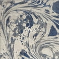 thumbnail image 2 of 5'x8' Grey Blue Machine Woven Marble Indoor Area Rug, 2 of 2