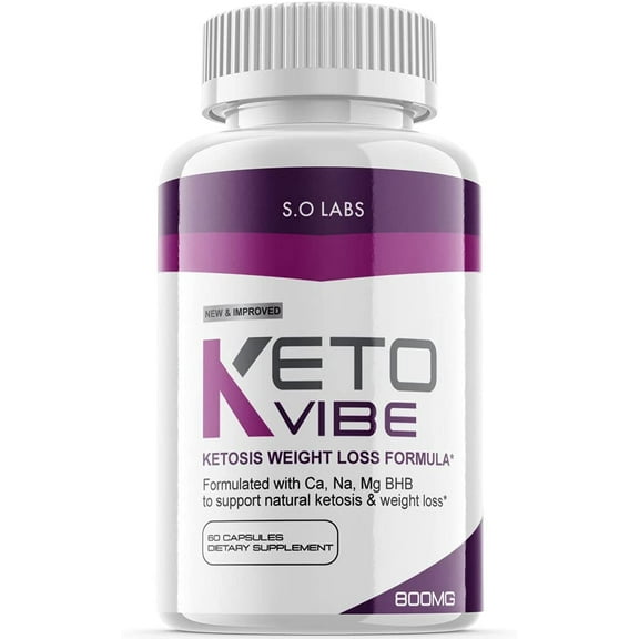 (1 Pack) Keto Vibe Pills - Dietary Supplement for Weight Loss, Appetite Control & Suppressants - 60 Capsules