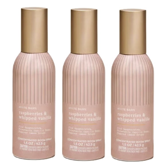 Raspberries and Whipped Vanilla Concentrated Room Spray by Bath and Body Works - Pack of 3