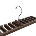 thumbnail image 4 of Tie Rack, Rotating Hook Multilayer Belt Hanger Tie Hanger, For Men Clothing Store Brown, 4 of 8