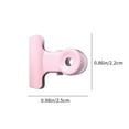 thumbnail image 3 of RXIRUCGD Binder Clip, Macaron Colour Round Head Clip Small Fresh File Metal Binding Clip Colour Boxed Dovetail Clip Supplies Office Supplies,Pink, 3 of 6