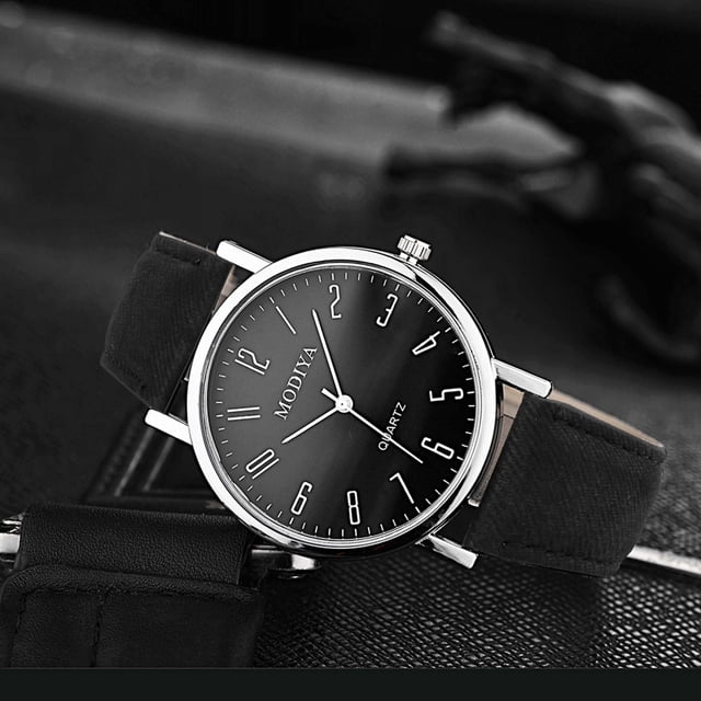 Reloj de cuarzo para hombre, relojes para hombre, reloj analógico de cuarzo deportivo con correa de cuero a la moda para hombre y mujer, reloj general