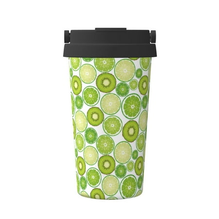 

Junzan Kiwi Lemon for Stainless Steel Vacuum Insulated Tumbler - Reusable Insulated Cold Brew Iced Coffee Cup Thermos -Gifts for Women Men Him Her