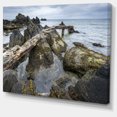 thumbnail image 2 of Rocky North Ireland Seashore - Modern Seascape Canvas Artwork, 2 of 3