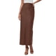 thumbnail image 1 of Falda PRETTYGARDEN 2025 de Cuero Sintético con Cintura Alta y Abertura L, 1 of 4