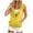 Yellow, variant on Sleeveless Hoodie Women Zip Up Sweatshirts Sleeveless Hoodie Lightweight Jackets Vest Plus Size Coat