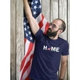 thumbnail image 2 of Home Star Shaped Flag T-Shirt Men -Image by Shutterstock, Male 4X-Large, 2 of 4