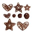 thumbnail image 2 of 9 Uds. de bolas de ratán, colgantes de corazones y estrellas, accesorios para fotos, regalo, manualidades tejidas, adornos navideños colgantes para Café BLESIY bolas corazones estrellas, 2 of 8