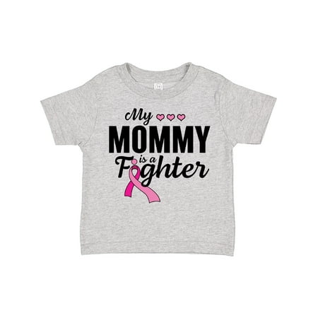 

Inktastic Breast Cancer Awareness My Mommy is a Fighter Gift Toddler Boy or Toddler Girl T-Shirt