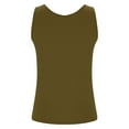 thumbnail image 5 of Holzkary Tank Top for Women with Built In Bra 2025 New Womens Tank Tops with In Bra Plus Size Padded Camisole Shelf Bra Workout Yoga Shirt Casual Basic Undershirt Green 5Xl, 5 of 9