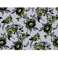 thumbnail image 2 of Zelouf Swiss Dot Print  , Sewing, DIY, Crafts Fabric by the Yard, 179 Wht/lime, 3 Yard, 2 of 2