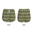 thumbnail image 5 of Picia Green Snake Pattern Women's 2 in 1 Athletic Running Shorts High Waisted Workout Casual Gym Sweat Shorts with Comfy Liner Zipper Pockets-XX-Large, 5 of 9