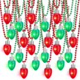 thumbnail image 1 of Collar navideño con iluminación LED Sureio, paquete de 24 unidades, rojo y verde, 1 of 6