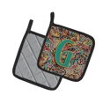 thumbnail image 2 of Carolines Treasures CJ2013-GPTHD Letter G Retro Tribal Alphabet Initial Pair of Pot Holders, 7.5HX7.5W, multicolor, 2 of 2