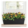 thumbnail image 4 of Planter Windowsill Box,Black Rectangle Planter Box with Drainage Holes and Trays,Resuable Herb Garden Holder for Flowers or Succulents, 4 of 6