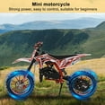 thumbnail image 3 of Floseru 49cc Dirt Bike Mini Gas Pocket Bike Mini Motorcycle,2-Stroke Pocket Rocket Motorcycle Gas Motorbike with Front Rear Disc Brakes,Max Speed 25MPH,Dual Headlights from USA Fast Arrival, 3 of 9