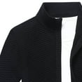 thumbnail image 4 of gbyLJF Men's Full Zip Knitted Sweater Solid Color Casual Long Sleeve Stand-up Collar Sweater Coat Regular Fit Cardigan with Pockets, 4 of 4