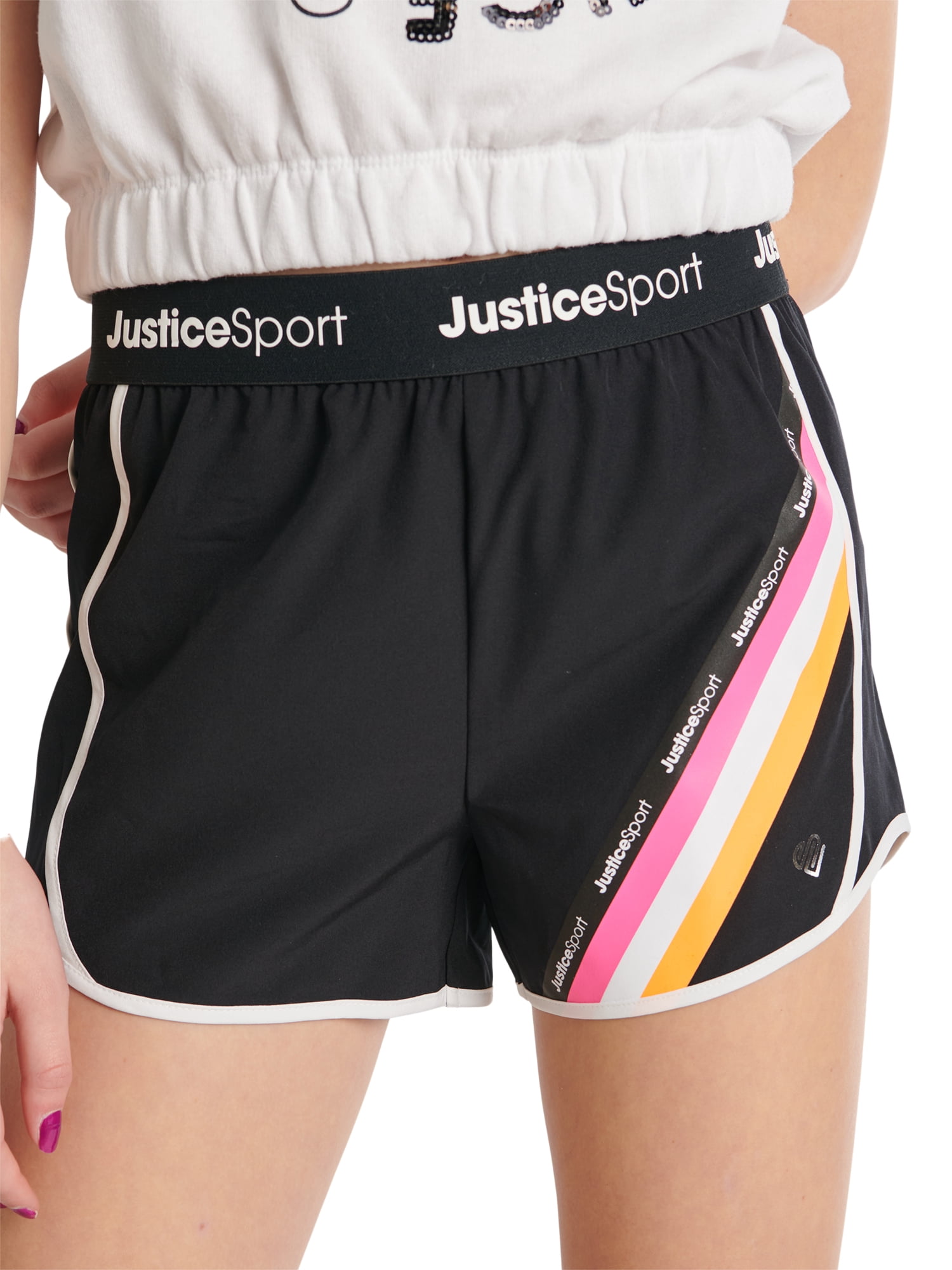 Justice Girls J-Sport Running Short, Sizes XS(5/6)-XL Plus(16/18 Plus)