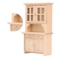 thumbnail image 1 of Armario de casa de muñecas, gabinete de casa de muñecas 1:12 Muebles de casa de muñecas de madera Gabinete de casa de muñecas de madera Funcionamiento suave, 1 of 12