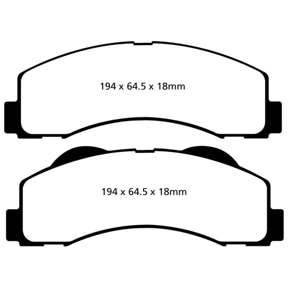 EBC 15 Ford Expedition 3.5 Twin Turbo 2WD Greenstuff Front Brake Pads