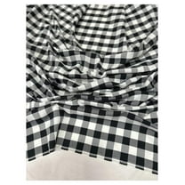New Star Fabric Premium Check Fabric 5 Yards, 60" Wide, Gingham Tablecloth in Classic Black & White, 100% Polyester Perfect for Parties, Picnic, Indoor and Outdoor tablecloths and Curtains