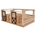 thumbnail image 2 of Amish-Made Toy Wooden 2 Stall Horse Stable, 2 of 4