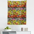 thumbnail image 1 of Graffiti Tapestry, Contemporary Style Hip Hop Funky Grunge Culture Skull Underground Illustration, Fabric Wall Hanging Decor for Bedroom Living Room Dorm, 5 Sizes, Multicolor, by Ambesonne, 1 of 1