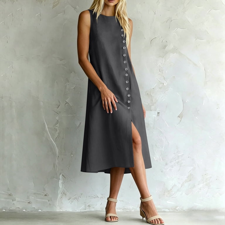 shop casual dresses near me Fresh Produce Clothes | Madeline Dress | XS | Slate Grey durable and easy care phoebegirl Cocktail Dress Size 14 Material:62%Polyester+32%Cotton+6%Elastane
