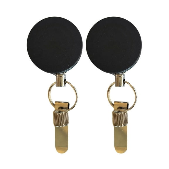 lanema Retractable Badges Reel Metal Pen Holder with Pocket Clip Uniform Pen Holder