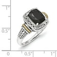 thumbnail image 3 of Sterling Silver with 14k Onyx Ring, 3 of 3