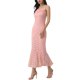 thumbnail image 4 of VESTIDOS BODYCON DE ENCAJE PARA MUJERES INSPIRE CHIC, TIRANTE DE ESPAGUETI, VESTIDO MAXI SEXY DE CÓCTEL M ROSA, 4 of 6