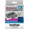 Brother P-Touch TX Tape Cartridge for PT-8000, PT-PC, PT-30/35, 1"w, Black on Blue