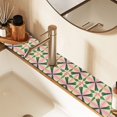 thumbnail image 2 of Yayeee Faucet Mat for Kitchen Sink 30" Diatomite Long Splash Guard Pad, Pink Symmetrical Stars, 2 Pack, 2 of 7