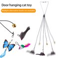 thumbnail image 2 of Hanging Cat Teaser Stick Adjustable Good Elasticity Funny Interactive Toy Cat Supplies, 2 of 9