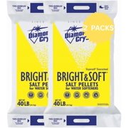 Water Softener Salt Pellets – Pure, Anti-Caking Formula – 40 lb Bag – High Solubility for Soft Water & Appliance Protection – 2 Pack