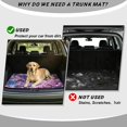 thumbnail image 4 of Xixirimido Universal Car Trunk Mat 29" x 39", All Weather Trunk Protection Durable Cargo Liner Mat Auto Interior Accessories Fit for Most Car Models, Butterfly Cherry Blossom Galaxy, 4 of 7