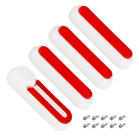 

Vistreck Set of 4 Electric Scooter Wheel Hubs Fork Reflective Strips Wheel Side Decorative Cover with Screws Compatible with M365 PRO PRO2 1S